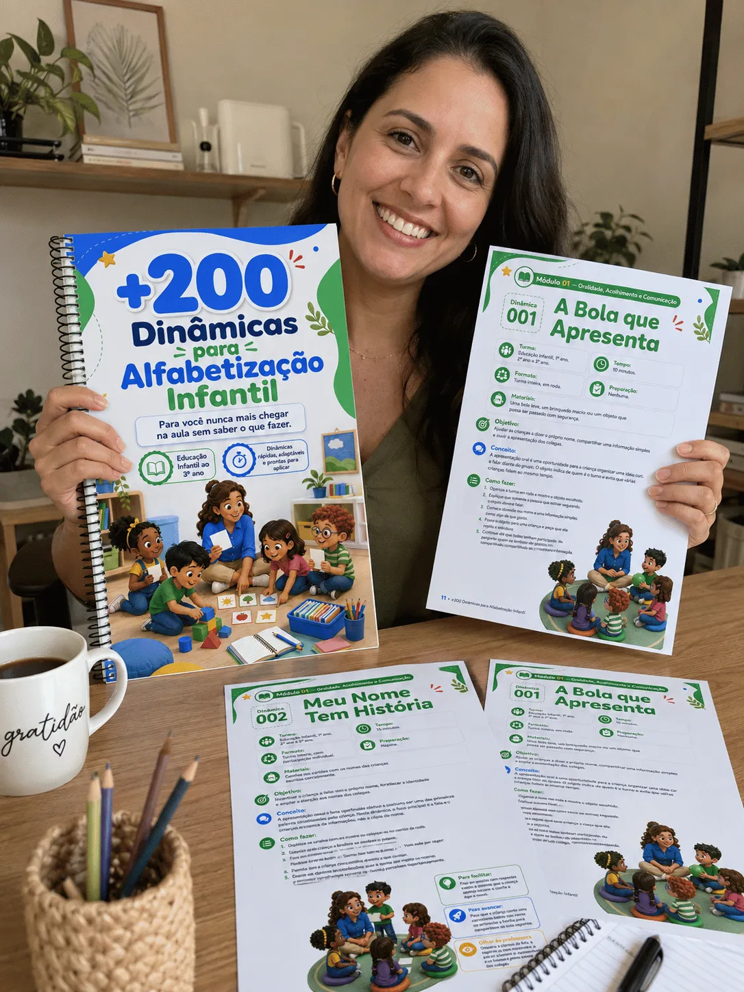Material de alfabetização sendo utilizado — imagem 1